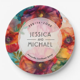 緋色ペタルエレガンス ペーパープレート