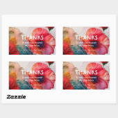 緋色ペタルエレガンス 長方形シール (シート)