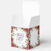 緋色ポインセチア結婚フローラ フェイバーボックス (オープン)