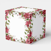 緋色ポインセチア結婚フローラ フェイバーボックス (裏面サイド)