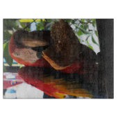 緋色マカオパロッ食べトズトースト カッティングボード (正面)