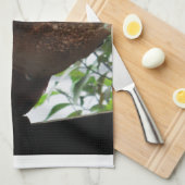 緋色マカオパロッ食べトズトースト キッチンタオル (四つ折り)