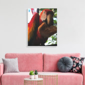 緋色マカオパロッ食べトズトースト キャンバスプリント (インサイチュ (リビング))