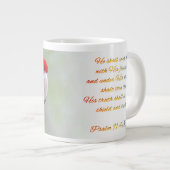 緋色マカオパーム91:4 KJV ジャンボコーヒーマグカップ (正面右)