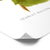 緋色ムロー（ハイビスカス） ポスター (角)