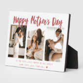 緋色モダン書道3写真母の日 フォトプラーク (側面)