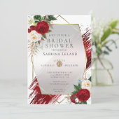 緋色モダン牡丹とはっきりした絵を描脳卒中 招待状 (スタンド正面)