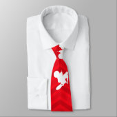 緋色レッド、ホワイト、シェブロン、モトクロス、ダートバイク ネクタイ (タイ)