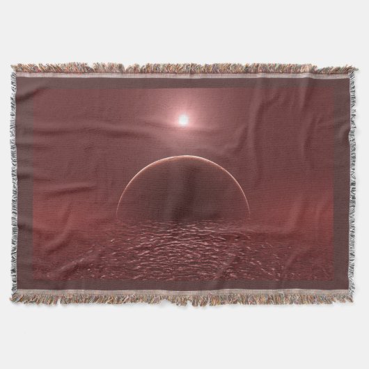 緋色海月 スローブランケット (正面)