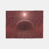 緋色海月 フリースブランケット (正面(横))