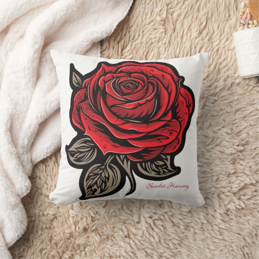 緋色調和 クッション (ブランケット)