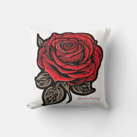 緋色調和 クッション (正面)