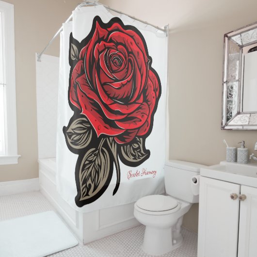 緋色調和 シャワーカーテン (インサイチュ)