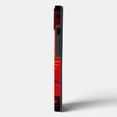"緋色開花:赤ハイビスカス万華鏡のように千変万化するパターン" Case-Mate iPhoneケース (裏面 / 左)