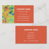 緋色、オレンジ、緑、青王室のの名刺 名刺 (正面/裏面)