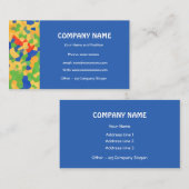 緋色、オレンジ、緑、青王室のの名刺 名刺 (正面/裏面)