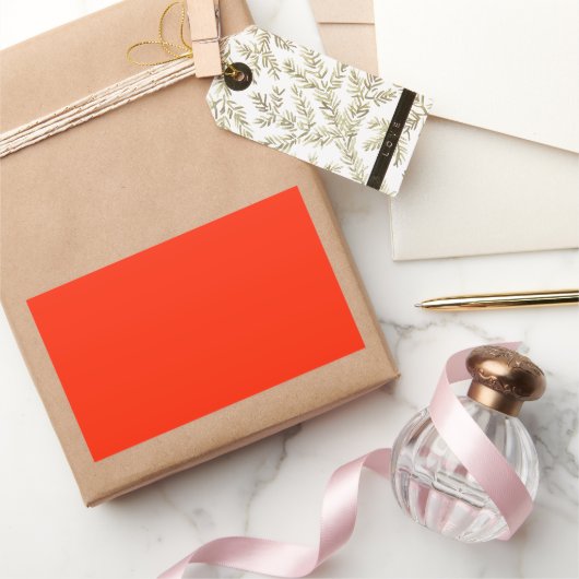 緋色 長方形シール (ギフト)