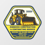 総カスタマイズ建築契約トラック ウィンドウサイン (シート)