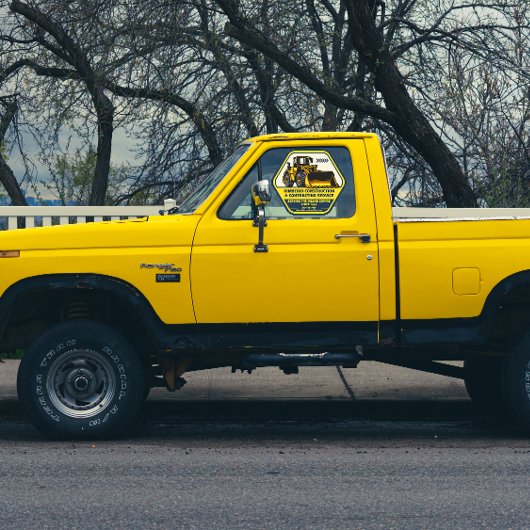 総カスタマイズ建築契約トラック ウィンドウサイン