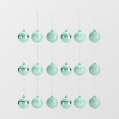 総ビーズ飾りのクリスマスオーナメントベクトルデザイン ウィンドウサイン (シート)