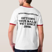 総ビールPongの信号器のティー Tシャツ (裏面)