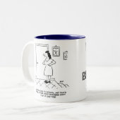 総先生は学校へ行けと言われる ツートーンマグカップ (正面左)