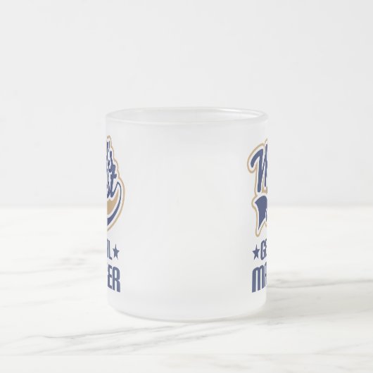 総務部長(世界のベスト)のためのギフトのアイディア フロストグラスマグカップ (中央)