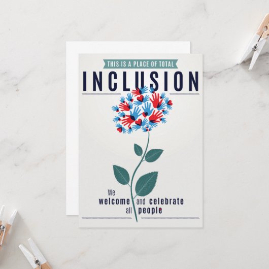 総包含の挨拶状 カード (正面/裏面インサイチュ)