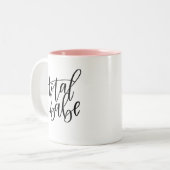 総可愛い人のコーヒー茶マグ ツートーンマグカップ (正面左)