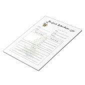 総合プロジェクト スケジュール テンプレート ノートパッド (アングル)