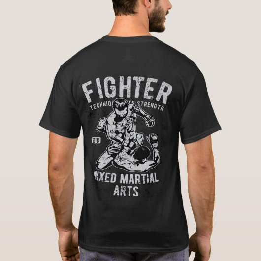 総合格闘技ファイター MMA 2018 Tシャツ (裏面)