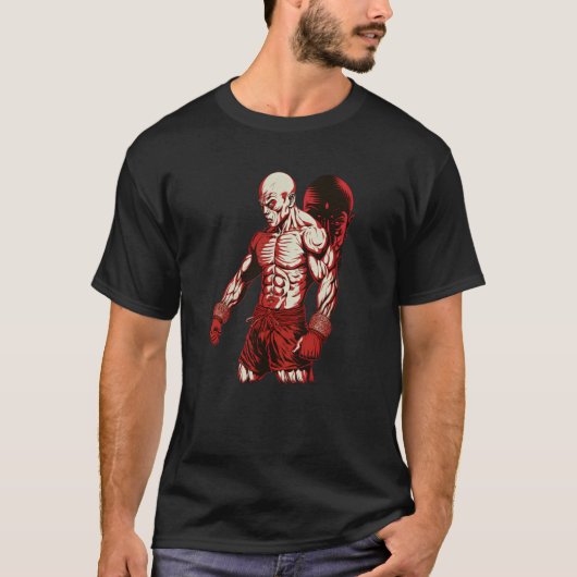 総合格闘技男子ケージファイター フリーファイティング ボクシング Tシャツ (正面)