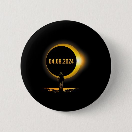 総和04 08 24 おもしろい Eclipse 2024 缶バッジ (正面)