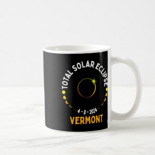 総和04 08 24 太陽の Eclipse 2024 Vermont コーヒーマグカップ