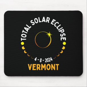 総和04 08 24 太陽の Eclipse 2024 Vermont マウスパッド