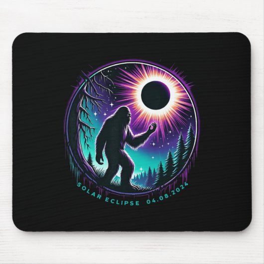 総和2024年4月8日皆既食太陽の マウスパッド (正面)