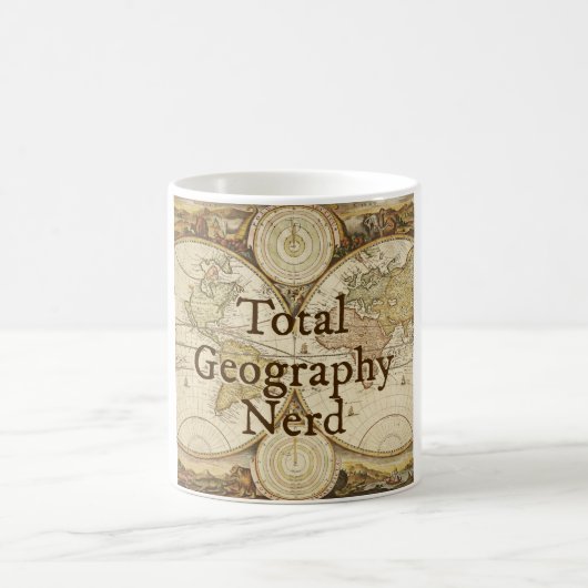 総地理学のおたくのマグ コーヒーマグカップ (中央)