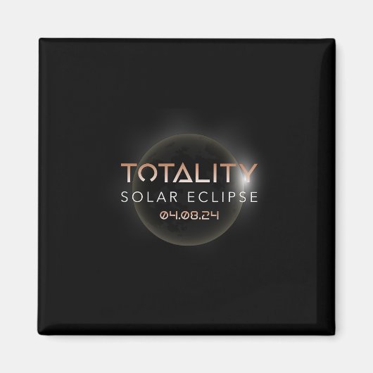 総太陽の的Eclipse 4 8 2024イベント祝入力 マグネット (正面)