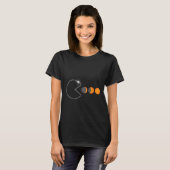 総太陽の食2024年4月8日おもしろいフェーズTotali Tシャツ (正面フル)