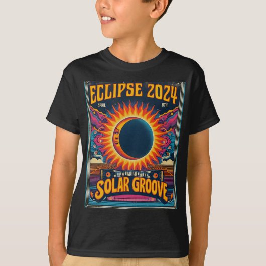 総太陽の食2024年4月8日北 Tシャツ (正面)