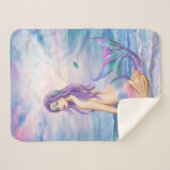 総括的で青い人魚 シェルパブランケット (正面(横))