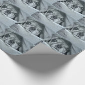 総括的なオリジナルのアートワークの下のチワワ ラッピングペーパー (角)