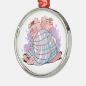 総括的なオーナメントのブタ メタルオーナメント (左)