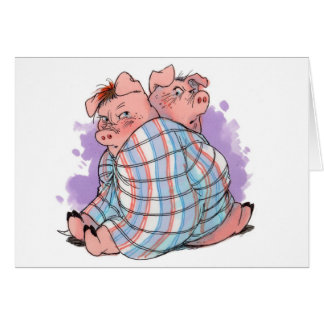 総括的なカードのブタ