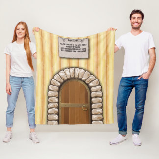 総括的なFort™の正面玄関のフリースブランケット フリースブランケット