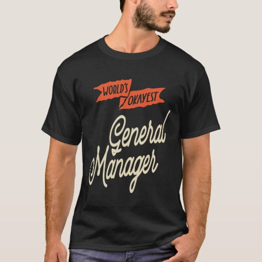 総支配人の役職のギフト Tシャツ (正面)