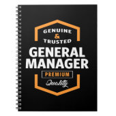 総支配人 |ギフトアイディア ノートブック (正面)