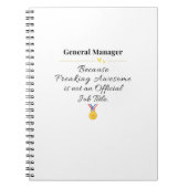 総支配人 ノートブック (正面)