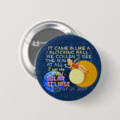 総日食の威厳があるな21 2017アメリカのおもしろい 缶バッジ (正面&裏面)