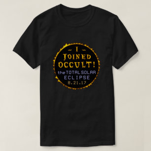 総日食の威厳があるな21 2017年のおもしろいな神秘的 Tシャツ